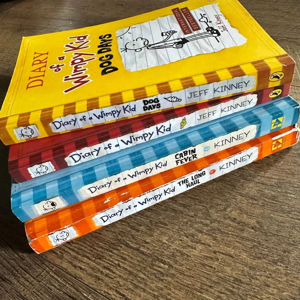 Diary of a Wimpy Kid Books set (4)